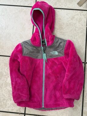The North Face Girls' Pink Oso Hoodie- size 18-24 months